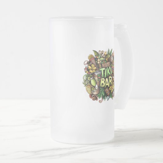 Tiki Bar Frosted Mok (Voorkant rechts)