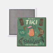 Tiki Bar&Grill Cocktail Magnet (Recto/Verso)