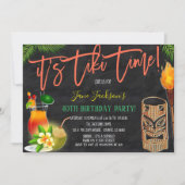 Tiki Bar Invitation de fête d'anniversaire (Devant)