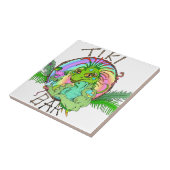 Tiki Bar Lizard Tegeltje (Zijkant)