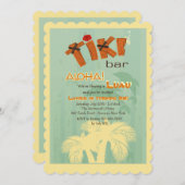 Tiki Bar met uitnodiging tot dolfijnen (Voorkant / Achterkant)