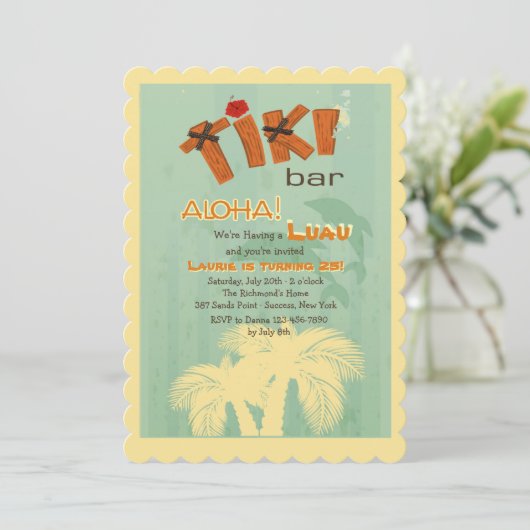 Tiki Bar met uitnodiging tot dolfijnen (Staand voorkant)