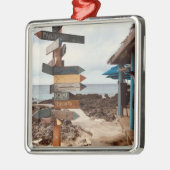 "Tiki Bar" Metalen Ornament (Links)