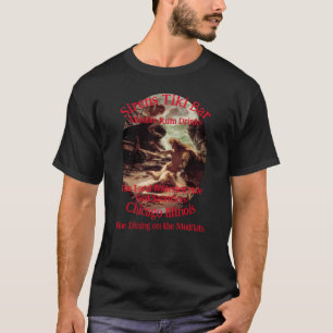 Tiki Bar Naam Stad Staat Sjabloon T-shirt