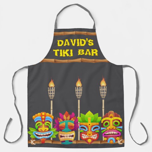 Tiki Bar Persoonlijk Schort (Voorkant)