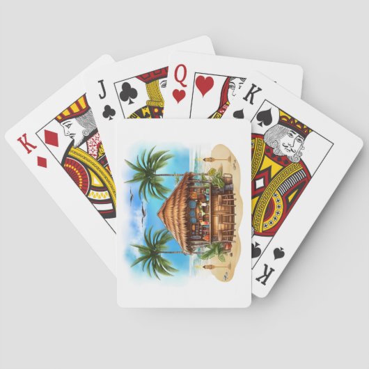 Tiki Bar speelkaarten (Achterkant)