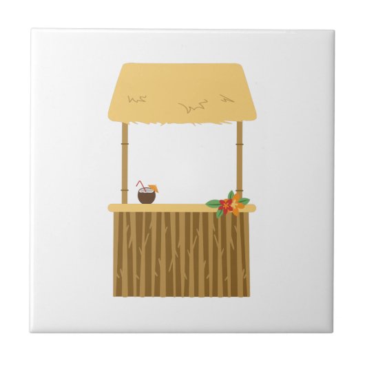 Tiki Bar Tegeltje (Voorkant)