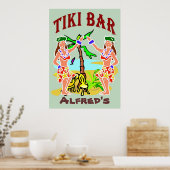 Tiki Bar-teken Poster (Keuken)