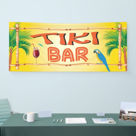 Tiki Bar tropisch strandfeest Spandoek (Beurs)