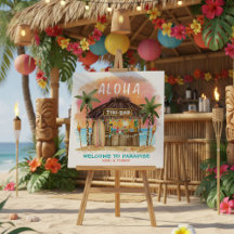 Tiki Beach Bar Paradis Tropical Bienvenue