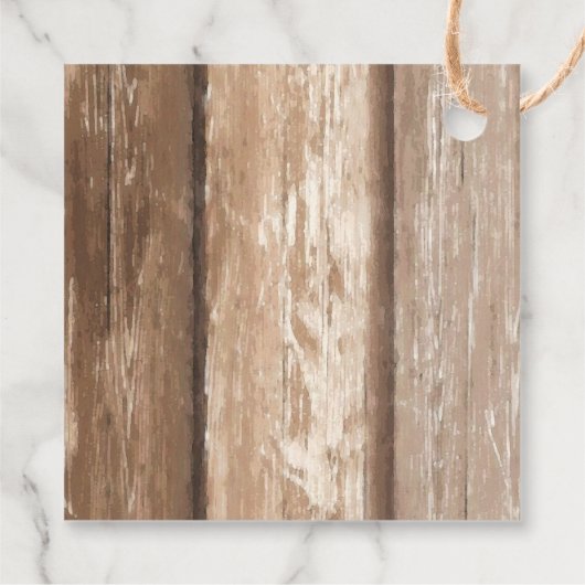 Tiki Beach Bar | Tropisch zonnescherm en Zee-Surf Bedankjes Labels (Achterkant)