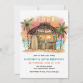 Tiki Beach Bar | Zondag tropisch Zee Kaart (Voorkant)