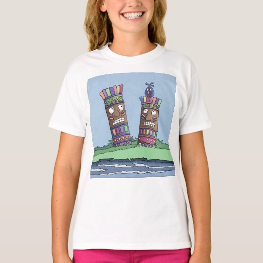 Tiki Bird Plum T-Shirt (Voorkant)
