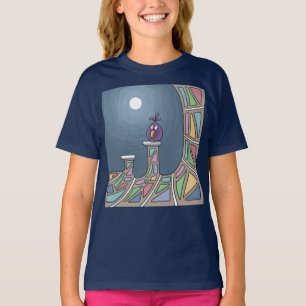 Tiki Bird pourpre avec T-shirt pleine lune