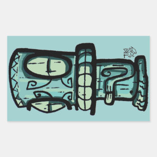 Tiki Car Sticker