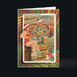 Tiki Couple Tropical Beach Cartes de Noël<br><div class="desc">Les Cartes de Noël Tiki Couple Tropical Beach proposent un couple rétro "se mettre dans l'esprit" pour les vacances. Le bar Tiki est ouvert au coucher du soleil sur un voilier qui passe au loin. Une carte météo amusante pour ceux qui viennent d'une région tropicale ou pour ceux qui le...</div>