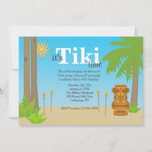 Tiki-feest uitnodiging
