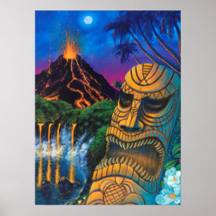 Tiki God Poster