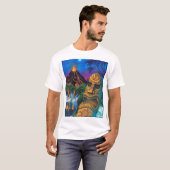 Tiki God T-Shirt ("Vernietigde" versie) (Voorkant volledig)