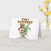 TIKI GODDESS KAART (Gele Bloem)