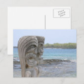 Tiki Guardians à Kona, Hawaii - Carte postale (Devant / Derrière)