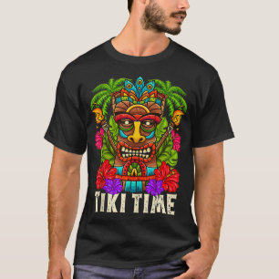 Tiki Hawaii Hawaiian Aloha Hula Surf Island Party T-shirt
