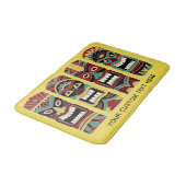 Tiki Hiermee geeft u aangepaste tekst en kleurbadm Badmat (Gekanteld)