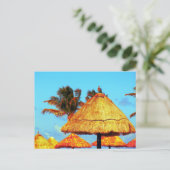 ~Tiki Huts~ BRIEFKAART (Staand voorkant)