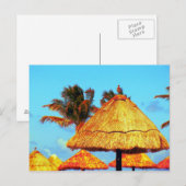 ~Tiki Huts~ BRIEFKAART (Voorkant / Achterkant)