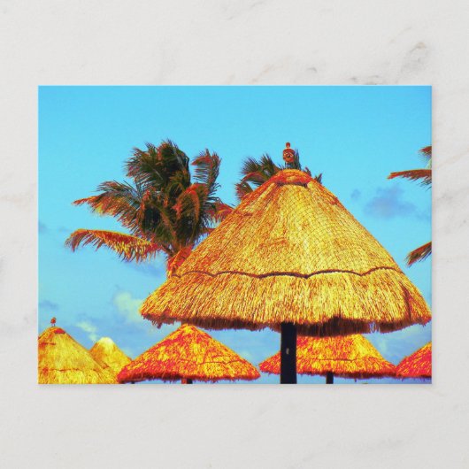 ~Tiki Huts~ BRIEFKAART (Voorkant)