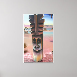 Tiki-illusies Canvas Afdruk