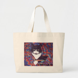 "Tiki in Doug's Afghan" Grote Tote Bag