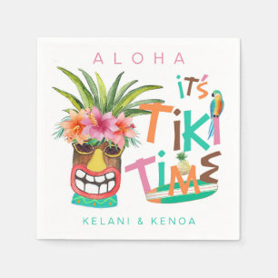 Tiki Luau   Tropische typografie Servet