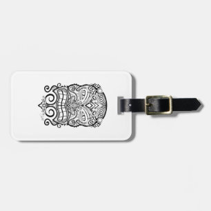 Tiki Mask Bagagelabel