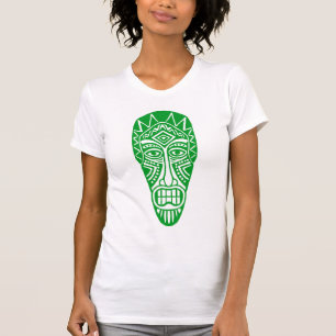 Tiki Mask II - Grass Green T-shirt