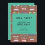 Tiki Mask Luau 40e anniversaire de fête Invitation<br><div class="desc">Invitations colorées de design de masque tiki pour votre fête de 40e anniversaire. Customisez chaque ligne de texte avec les détails de votre partie à l'aide du modèle. Contactez-moi si vous avez besoin d'aide,  j'aimerais vous aider.</div>