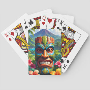Tiki Mask Telefoonhoesje Pokerkaarten