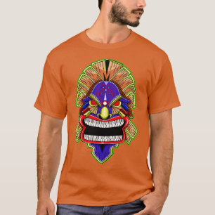 Tiki Masker Houten Haar T-shirt