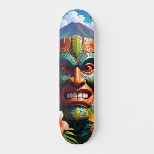 Tiki Masker Skateboard (Voorkant)