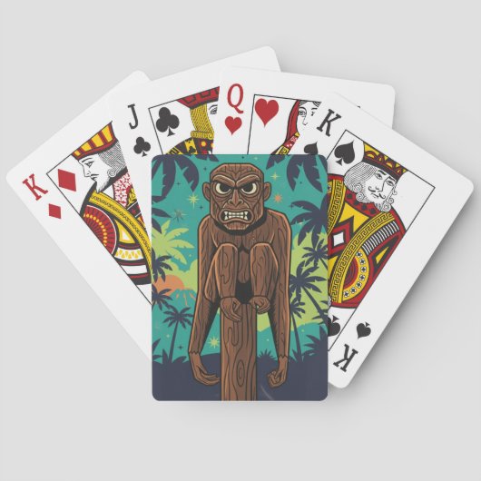 Tiki Monkey Speelkaarten (Achterkant)