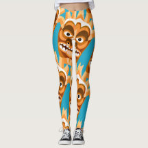 Tiki Monster Funny Gold en Blauwgroen