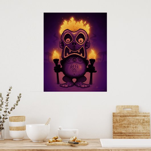 Tiki Munkee Poster (Keuken)