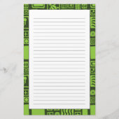 Tiki Pattern Briefpapier (Voorkant)
