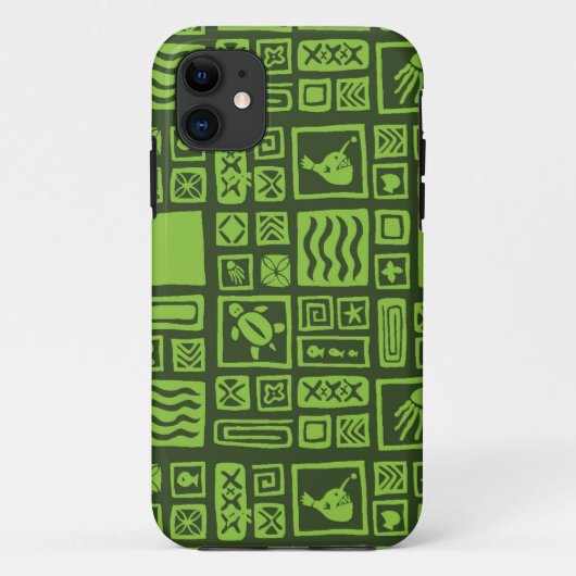Tiki Pattern Case-Mate iPhone Case (Achterkant)