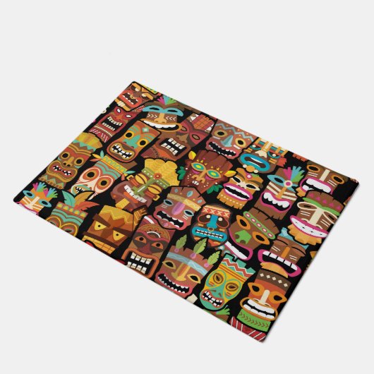 Tiki Pattern Deurmat (Schuin)