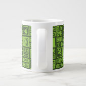 Tiki Pattern Extra Grote Beker (Achterkant)