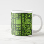 Tiki Pattern Extra Grote Beker (Rechts)