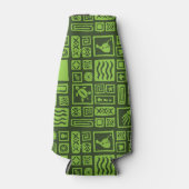 Tiki Pattern Flesjeskoeler (Voorkant)
