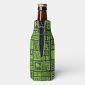 Tiki Pattern Flesjeskoeler (Fles Achterkant)