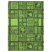 Tiki Pattern Klembord (Achterkant)